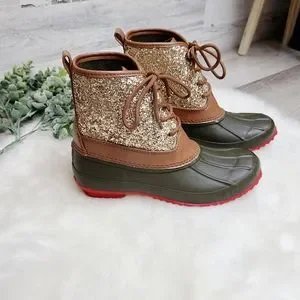 Gianni Bini Shoes Gianni Bini Gold Glitter Lace Up Outdoor